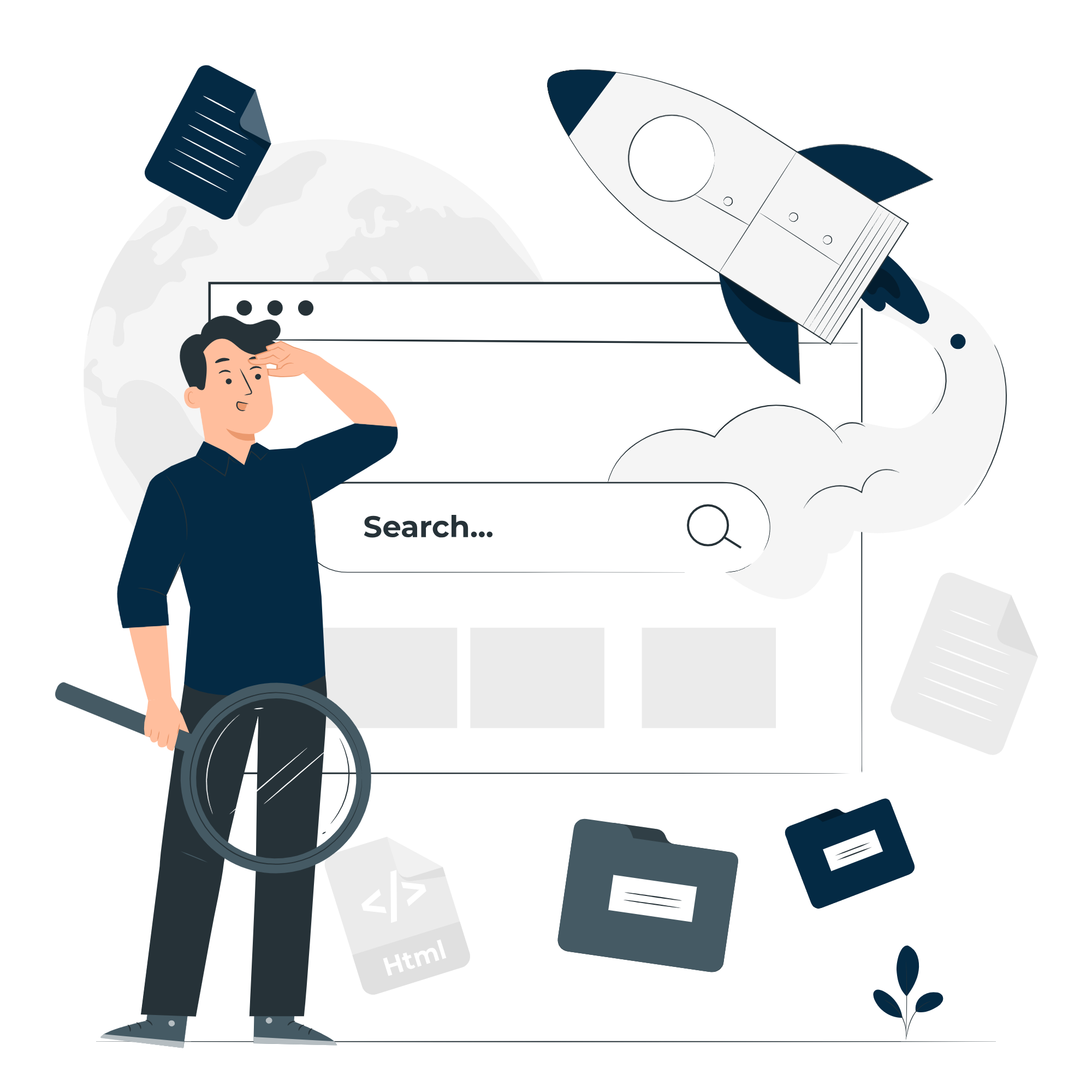 Konten Berkualitas Illustration